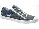 TEMO BISK:cuir/bleu//
