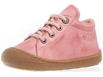 TENNIS ELASTIQUE COCOON:cuir/rose//