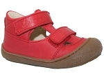 TENNIS LACET PUFFY:CUIR/ROUGE/./