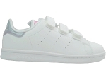 VALIA STAN SMITH:CUIR/BLANC/ROSE/BLEU