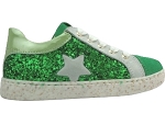  RINAT:CUIR/vert/glitter/