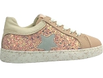 7456 RINAT:CUIR/rose/glitter/