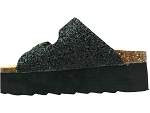 Colors of california high sole bio sandal in glitte noir2314901_2