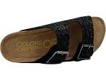 Colors of california high sole bio sandal in glitte noir2314901_3