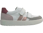 ACE KIDS MID SUPPLY 22714:CUIR/BLANC/ROSE/.
