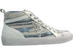 605 BRITTANY:CUIR/AZUR/TYE AND DYE/