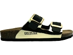 MONGUE 1800QTT:CUIR/NOIR/DORÉ/.