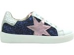 DESSINOU 5461:CUIR/MARINE/ETOILES/Rose