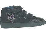 ABRICO EDATA:CUIR/marine/paillettes/