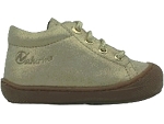 IVETTE COCOON SUEDE:cuir/doré/brillant/