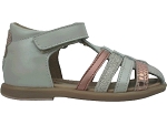23184A TERIYAKI:CUIR/BEIGE/PAILLETTES/Rose