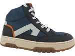 DESSINOU FREMOND:CUIR/marine/orange/