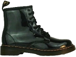 SUPERSTAR VELCRO 1460J:CUIR/NOIR/VERNIS/
