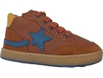 9476 PAPILLON FALCO:cuir/cognac/étoile/bleu