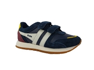 FRED CKA 040:CUIR/marine/blanc/