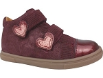 HARMONY ELMIRE:cuir/bordeaux/brillant/coeur