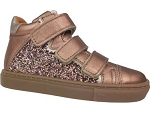 BLUBLU DORIMELI:CUIR/rose/paillettes/