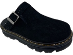 Dr MARTENS ZEB ZAG MULE BLACK E.H SUEDE<br>