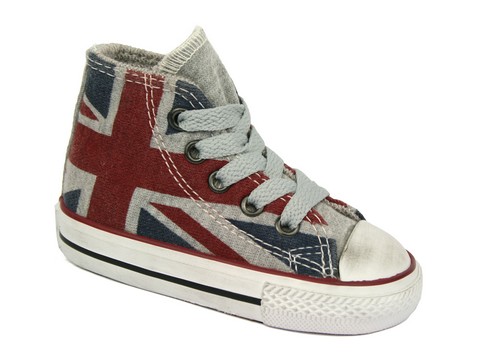 converse drapeau anglais bebe